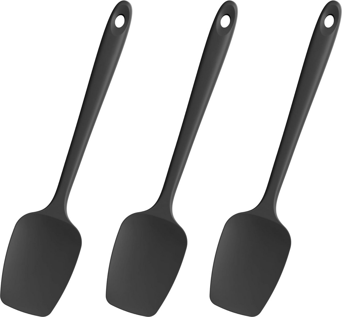 Hittebestendige Siliconen Spatels Set (3 Stuks) - Flexibel en Krasvrij Keukengerei