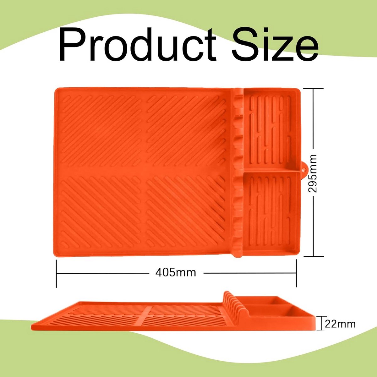 Hittebestendige Siliconen Onderlegger voor Barbecue Accessoires Oranje