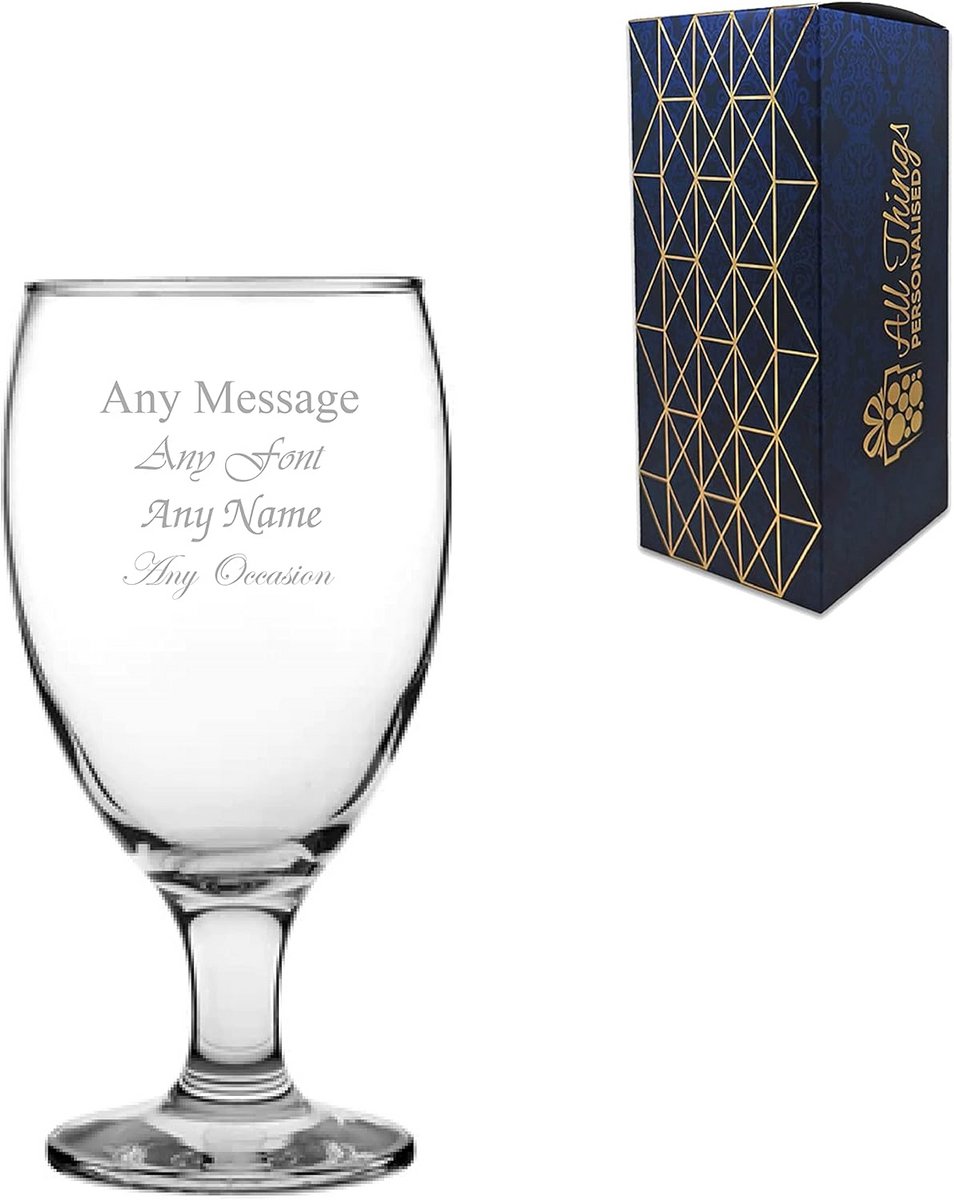 Gegraveerd Bierglas 590ml Snifter - Gepersonaliseerd Geschenk met Gravering