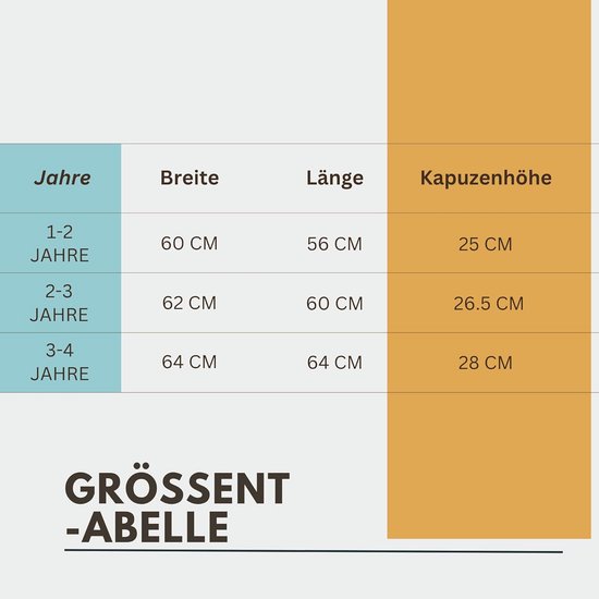 Zachte Katoenen Baby Poncho met Sterren - Absorberende & Ademende Kaphanddoek van Fabulous Goose — afbeelding 4