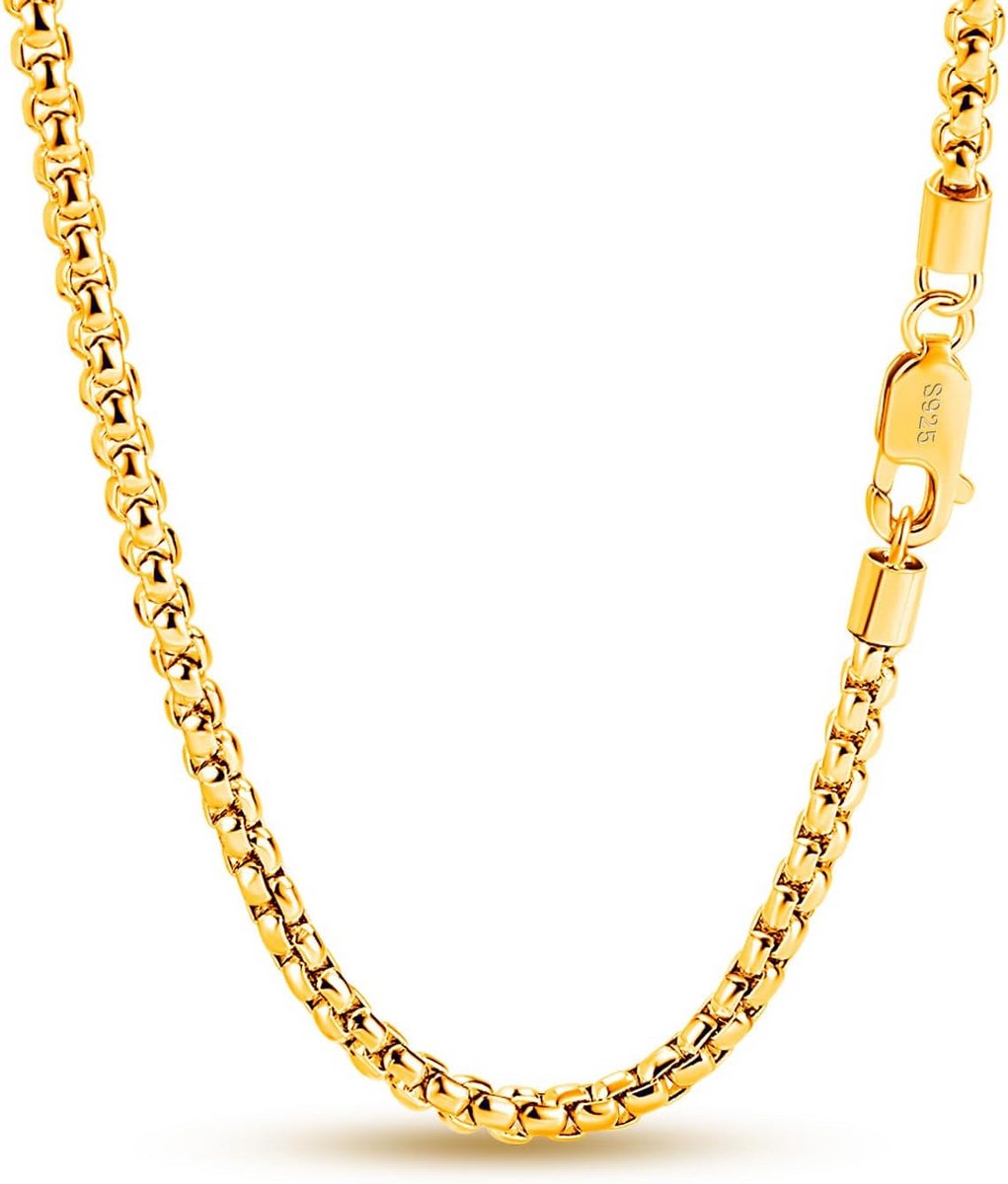 Fijne Zilveren Halsketting 925 Rolo Schakel - Verschillende Lengtes