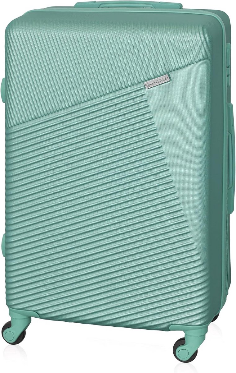 Middelgrote Hardshell Koffer met 4 Wielen en Slot - Lichtgewicht ABS Rolkoffer 66 cm