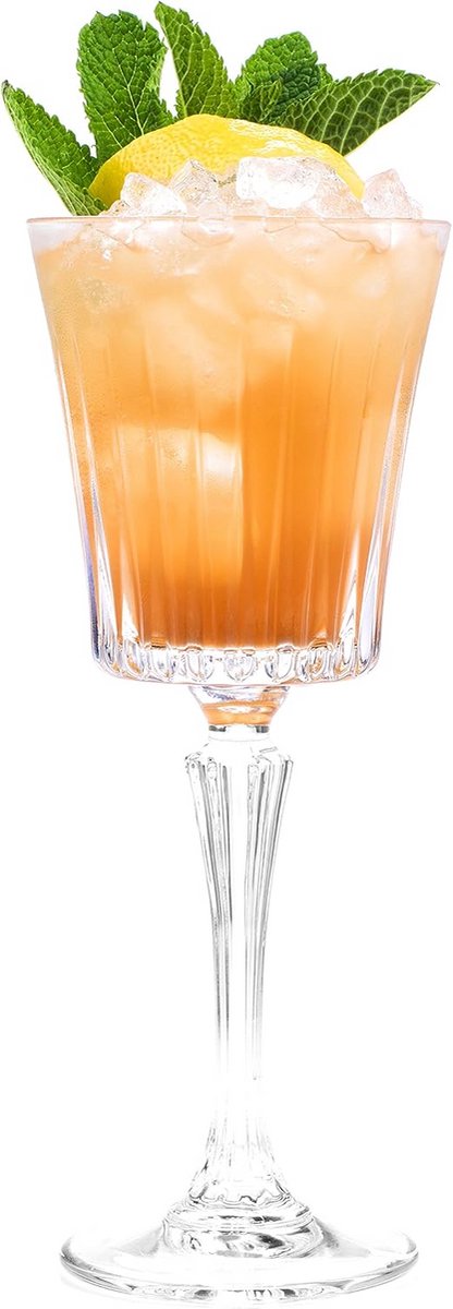 Set van 6 Elegante Kristallen Wijnglazen - Tijdloos Design & Vaatwasmachinebestendig