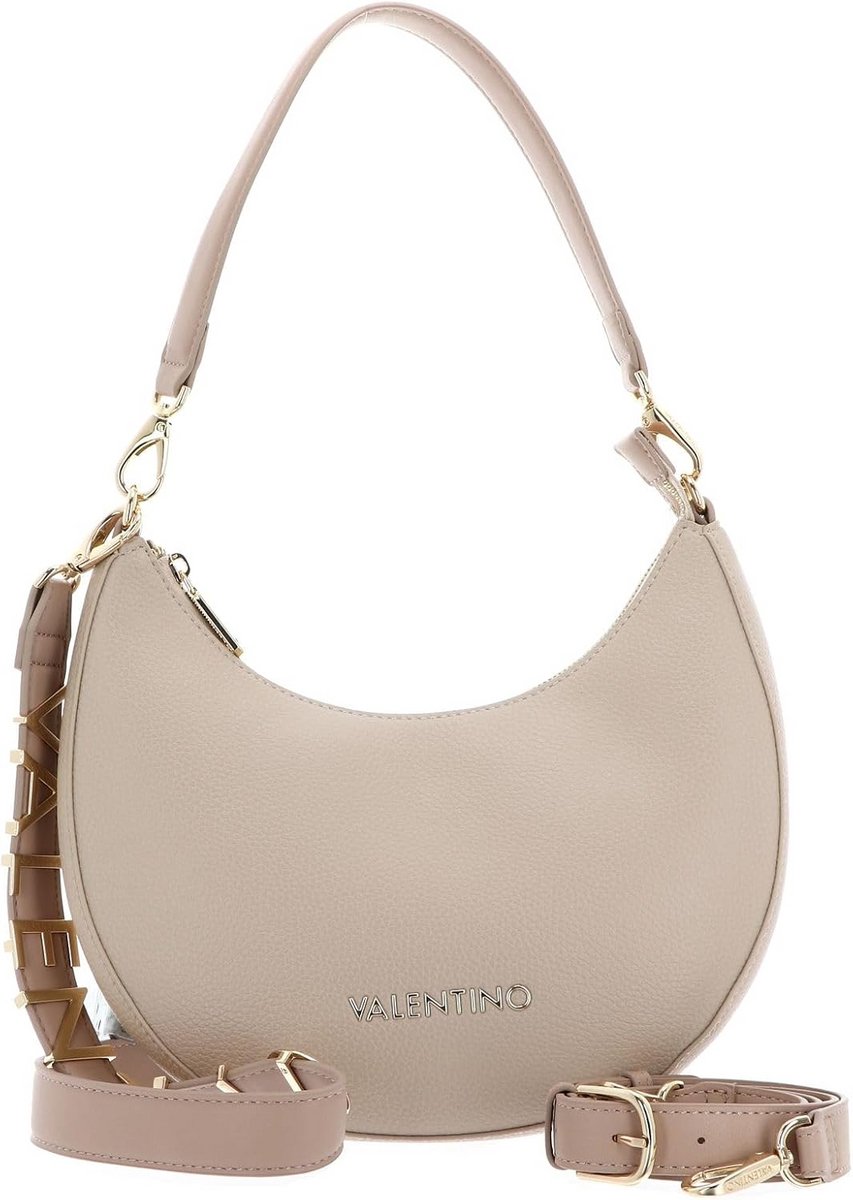 Dames Hobo Tas Schoudertas Beige Kunstleer