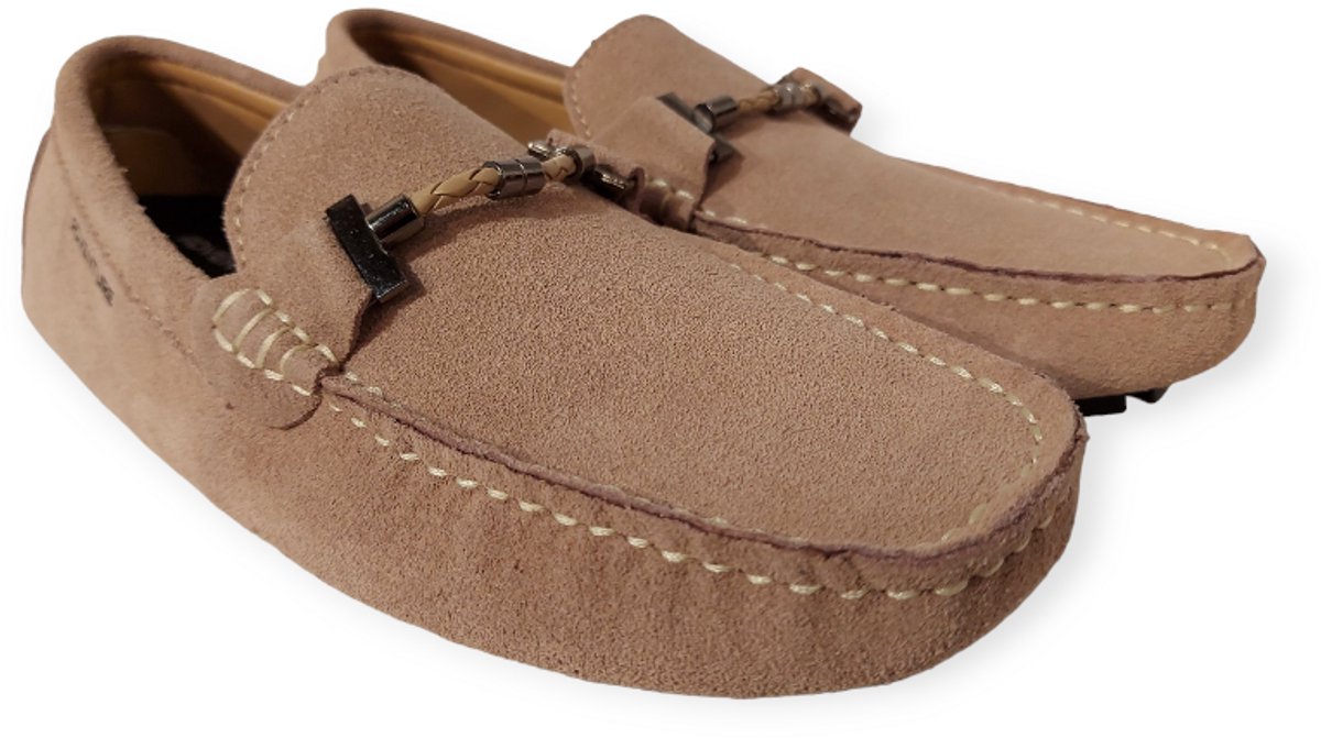 Adventure Instapper Milano Zand Suede Leer High Soft Insole