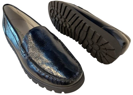 Mocassin Waldlaufer 529001 143 194 Hegli Blauw Laque Largeur H