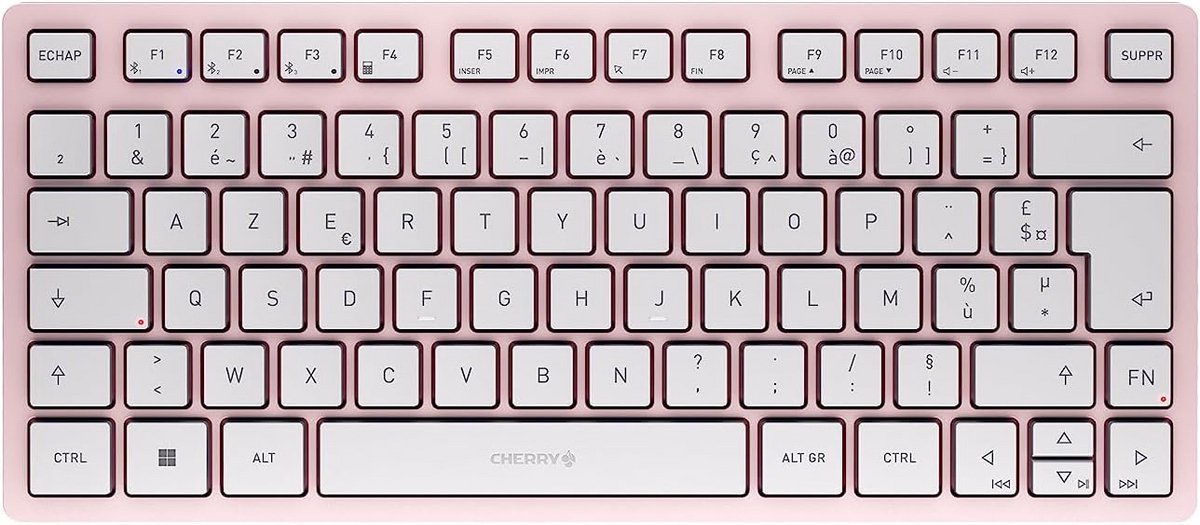 Compact Multi-Device Bluetooth Toetsenbord Frans AZERTY Inclusief Reisetui