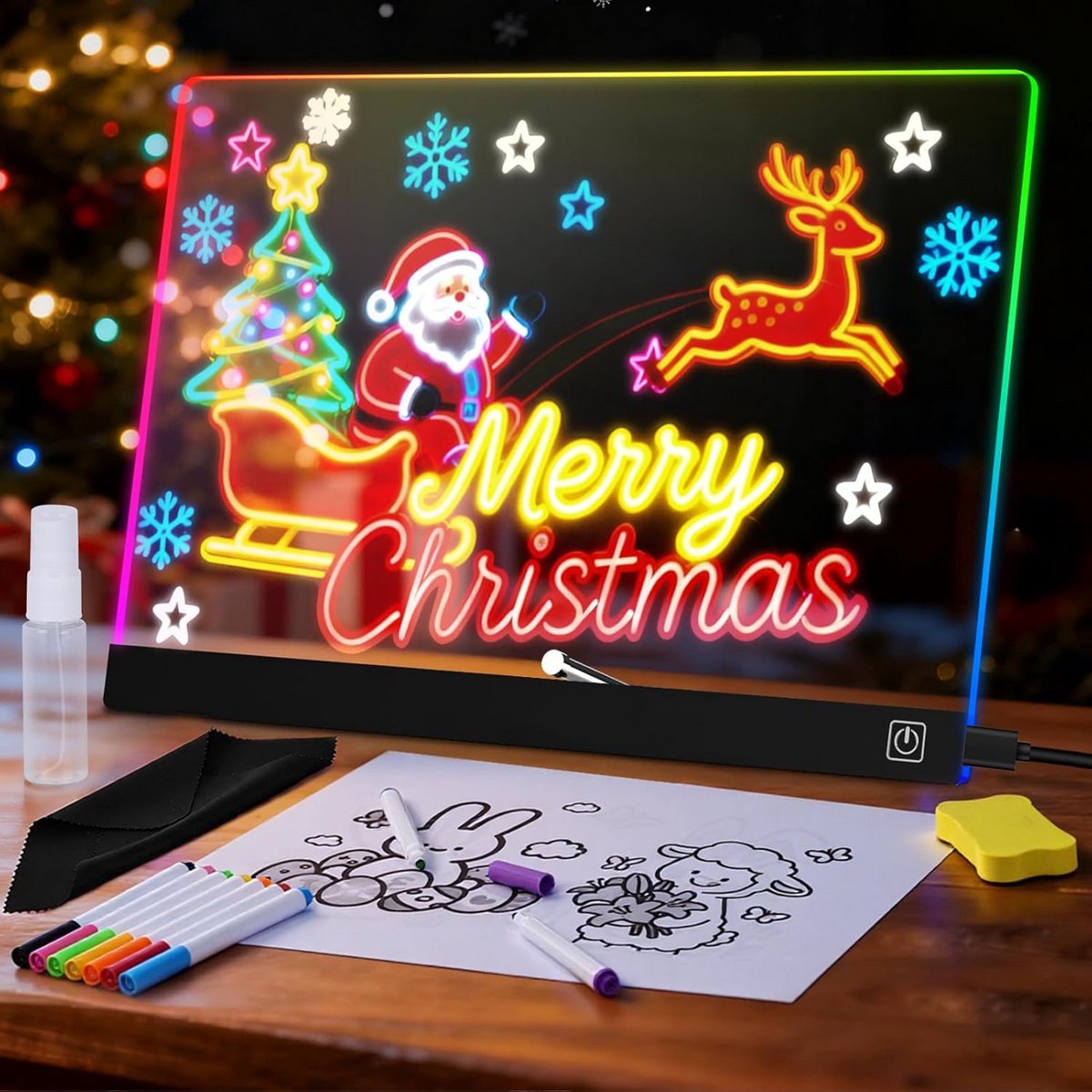 Verstelbaar LED Tekentafel met Verlichting voor Volwassenen en Kinderen