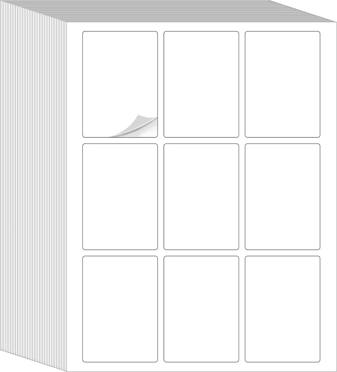 360 Blanco Stickers voor Speelkaarten - Afdrukbaar Etikettenpapier voor Kaartspellen