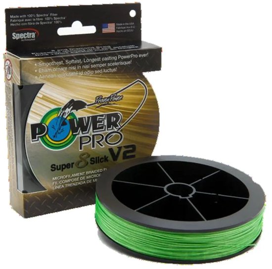 Power Pro Super 8 Slick V2 Gevlochten Vislijn 135 M Groen 0.190 mm van Merkloos — afbeelding 2