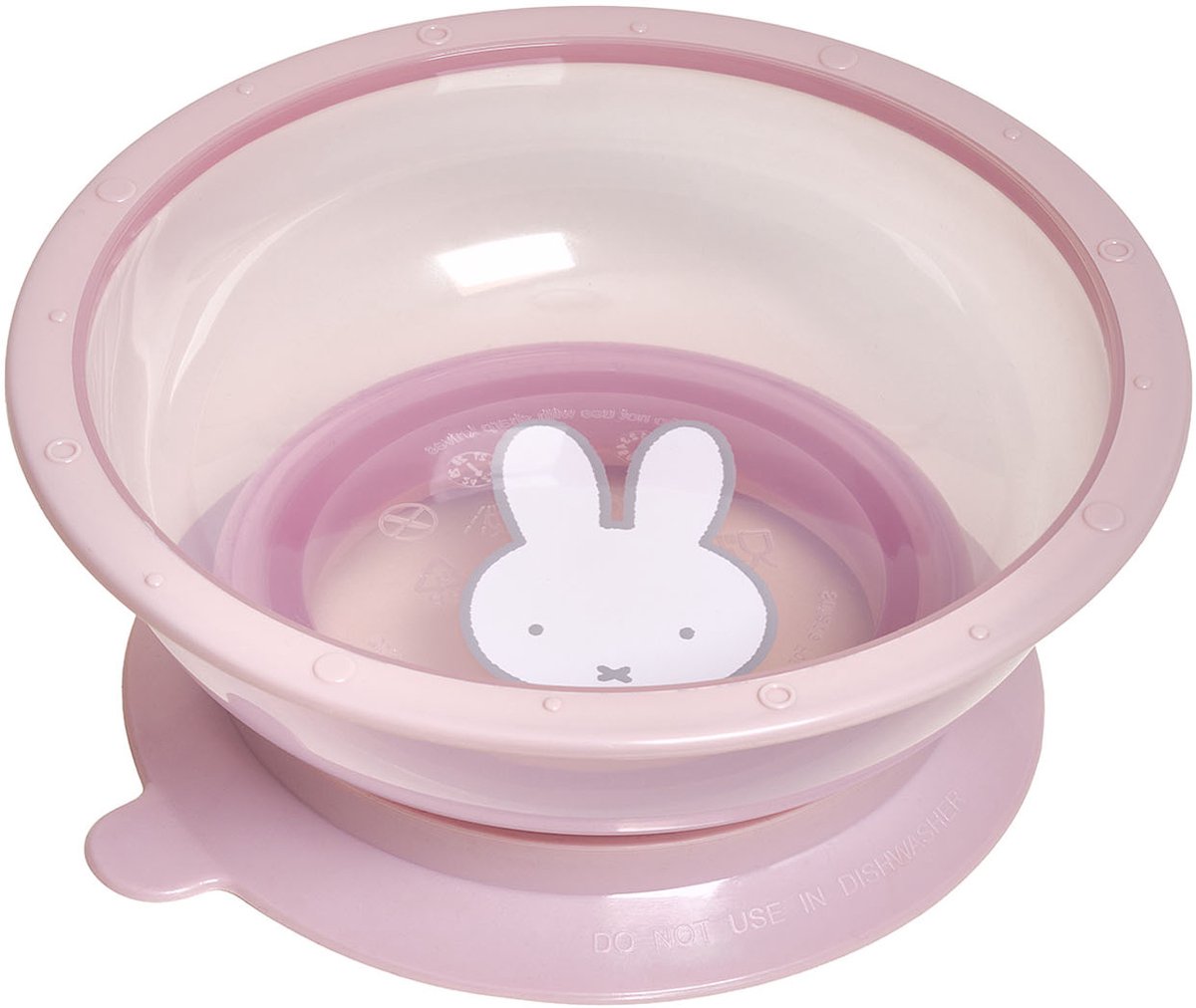Nijntje Zuignap Kom - 16 cm - Roze