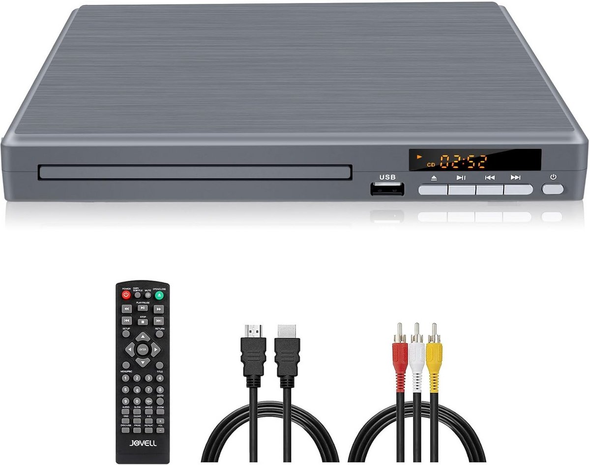 DVD Speler met HDMI - Externe DVVD Speler - Zwart - Mediaspeler