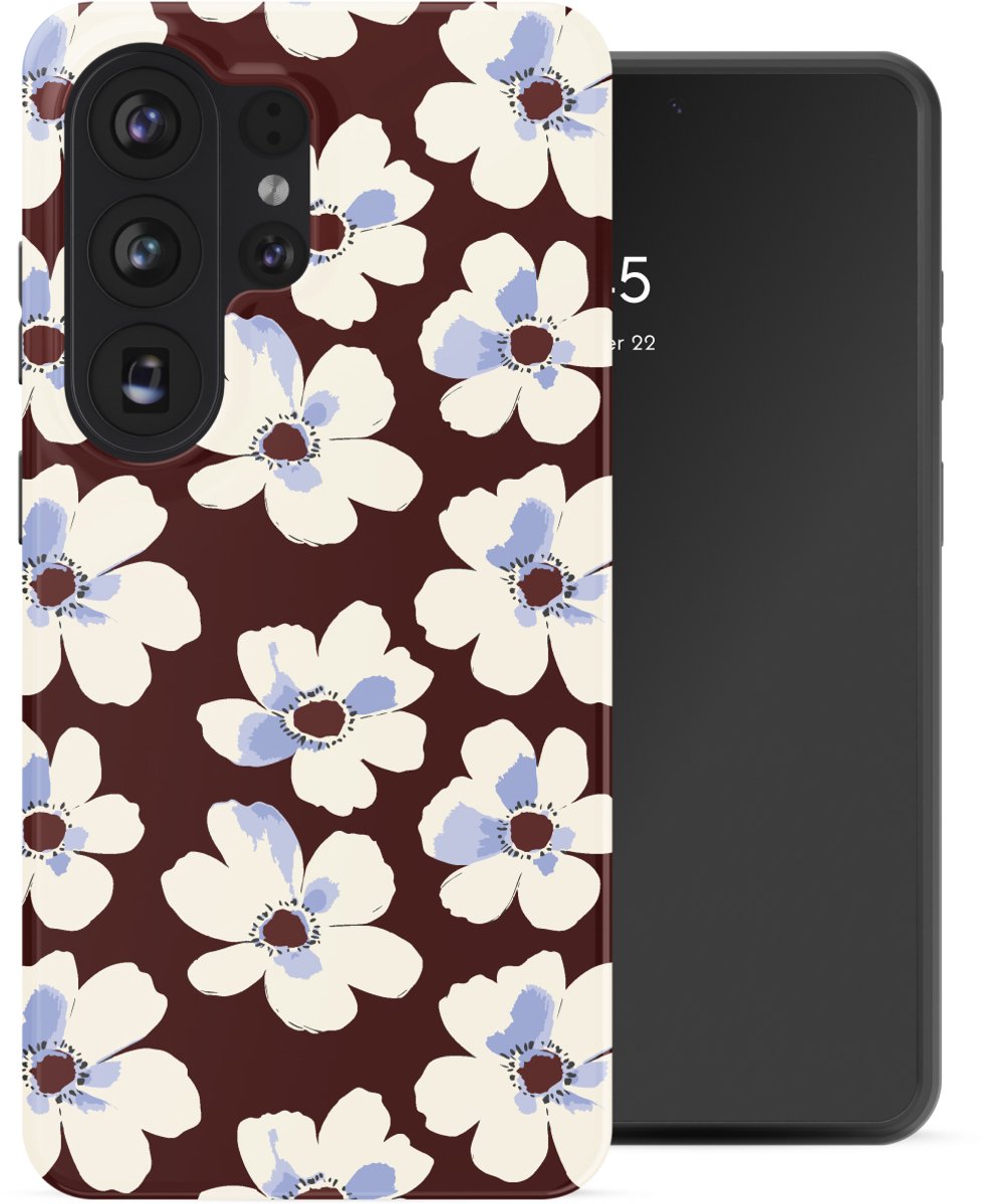 Selencia Hoesje - Geschikt voor Samsung Galaxy S26 Ultra - Backcover - Choco Flower Pop