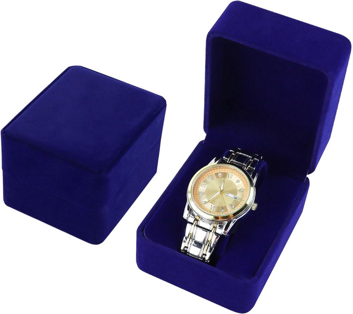 Luxe Horlogedoos voor 1 Horloge - Individuele Opbergkoffer in PU Leer