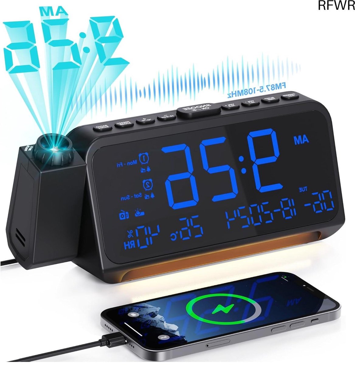 Digitale Wekker - Wekkerradio - Reiswekker - LED Display