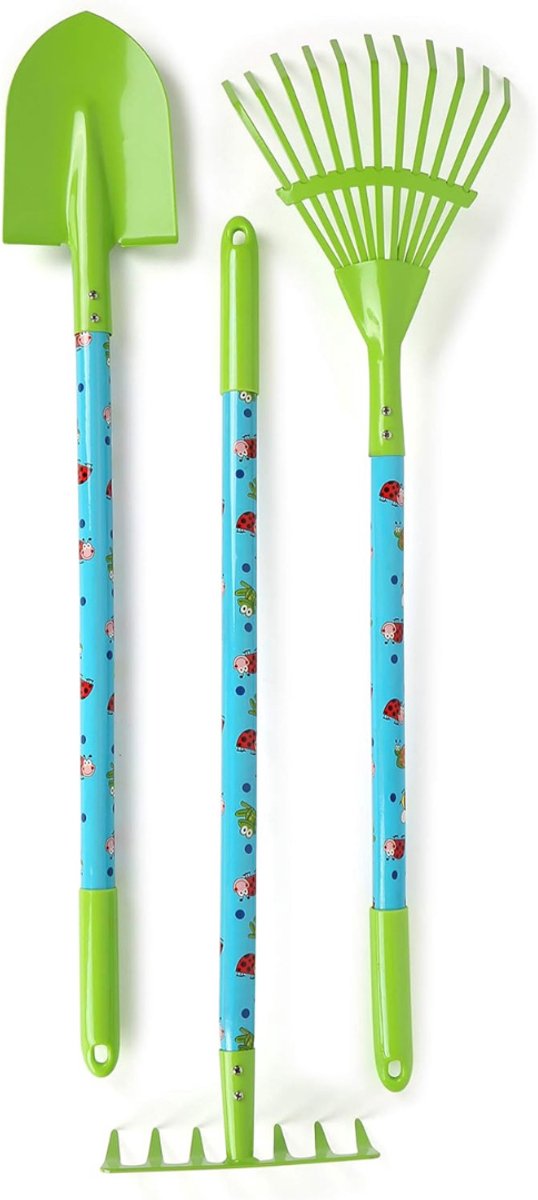 Florixa® Kruiwagen Kind - Kruiwagen Speelgoed - Tuingereedschap Kind - 73 cm x 11 cm x 36 cm - Groen van Florixa — afbeelding 2