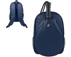 Padeltas Rugzak met Racketvak – Aferra Elite Premium Padelbag – Padel Tas Heren & Dames – Navy Blauw - Waterafstotend
