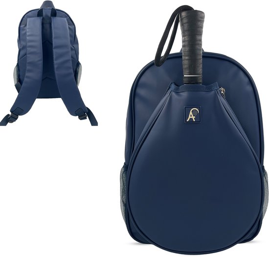 Padeltas Rugzak met Racketvak – Aferra Elite – Padel Tas Heren & Dames – Navy Blauw - Waterafstotend