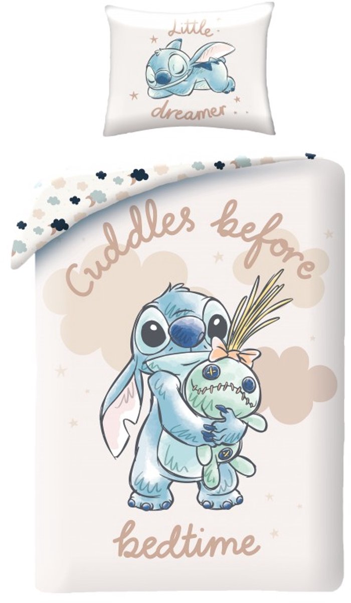Stitch Dekbedovertrek Cuddles 140 x 200 cm - 70 x 90 cm - katoen