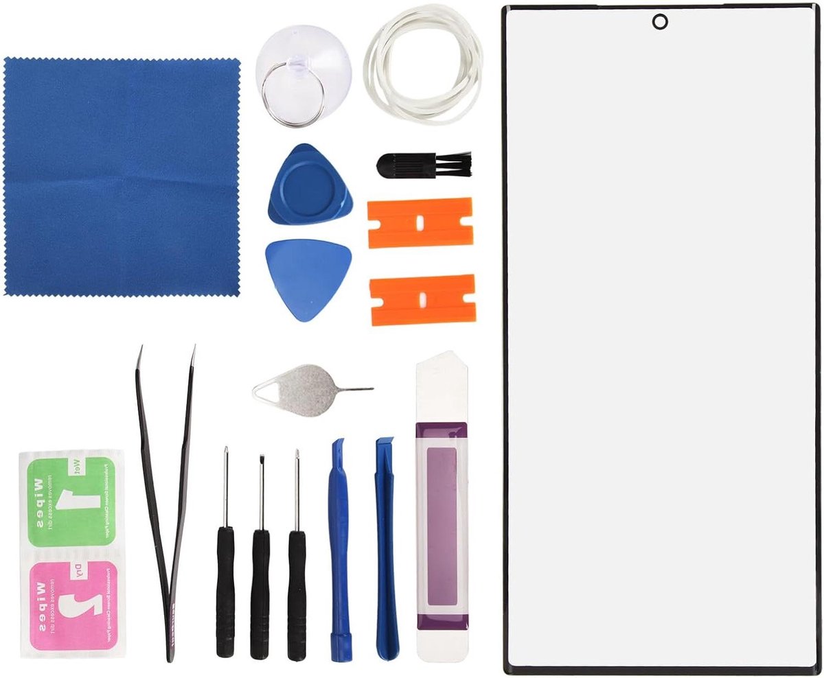 Scherm Vervangingsset voor S23 Ultra - Reparatie Tool Kit - Buitenste Lens - Telefoon Scherm