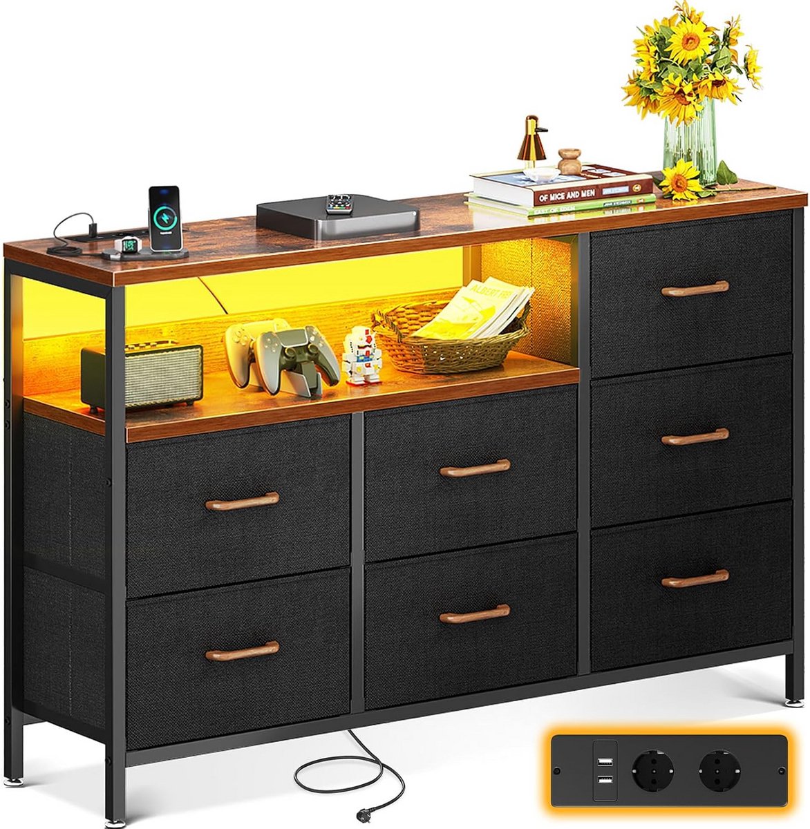 Ladenkastje - Ladeblok Bureau Organizer - Archiefkast - Zwart - Opbergen
