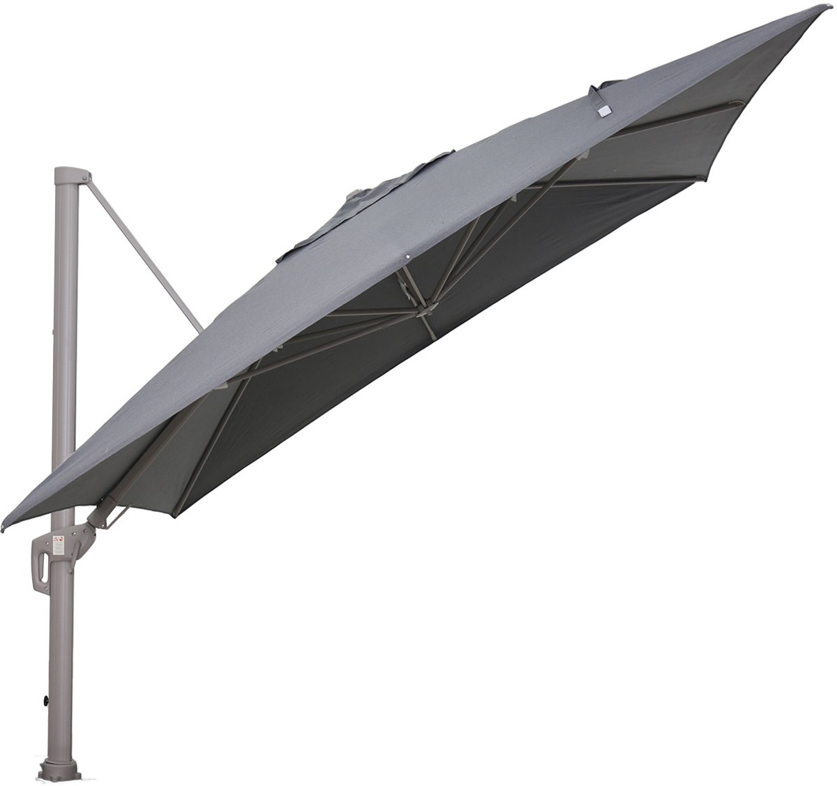 Garden Impressions Hawaii Big Pole II zweefparasol 350x350 taupe/royal anthracite – foto 2