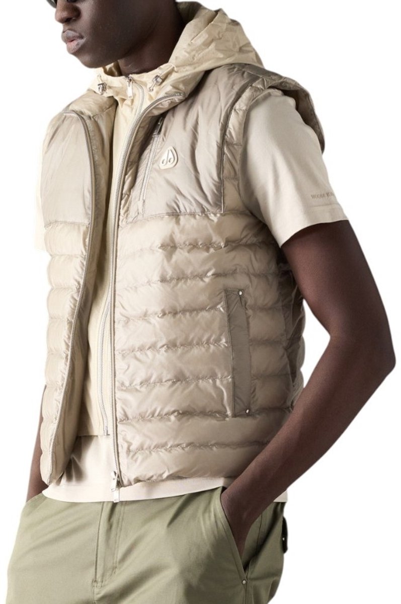 Moose Knuckles Heren Bodywarmer M16MV480/1705 Cloud Walker Vest Bruin