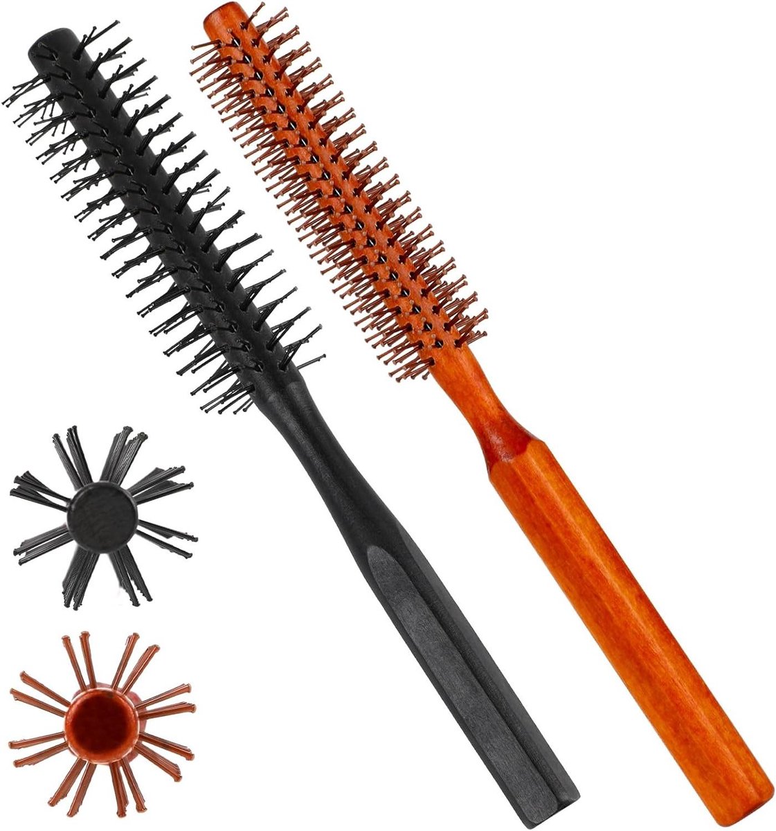 Ronde föhnborstel set van 2 - nylon borstels - krultang voor haarstyling