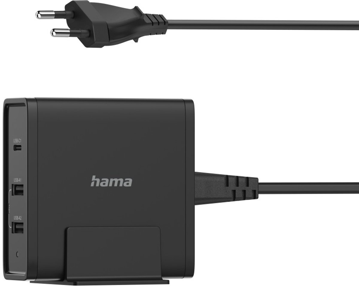Universeel USB-C-oplaadstation, 3 poorten, Power Delivery (PD), 5-20V/65W