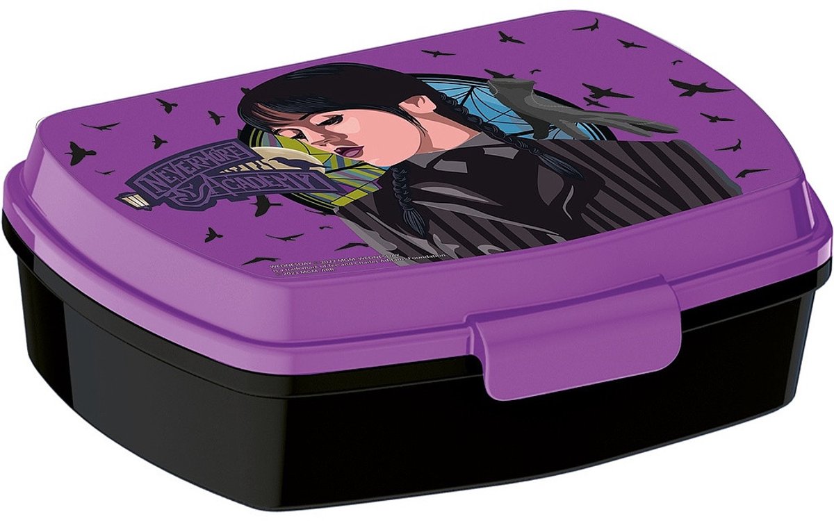 Woensdag Nevermore Academy grappige sandwichdoos