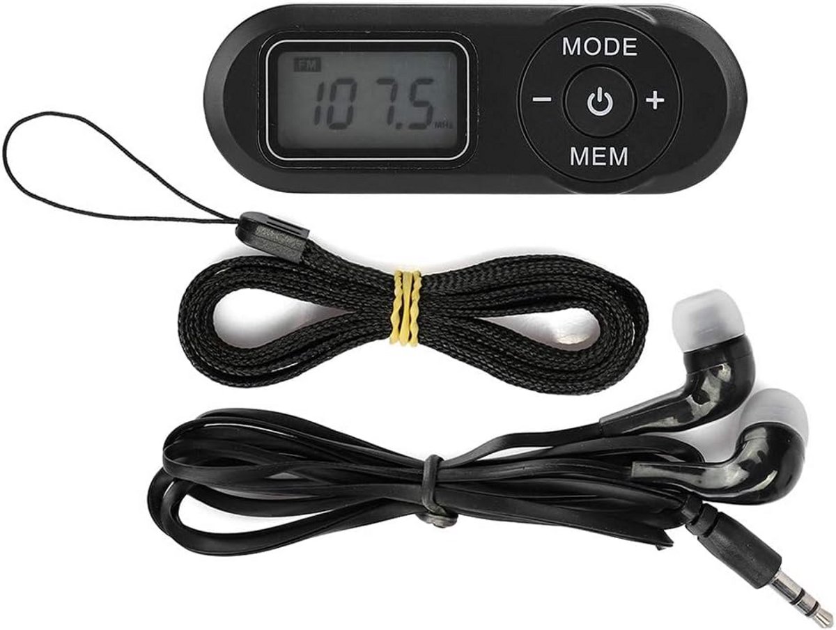 Draagbare Mini FM Radio met LCD Display en Geheugenfunctie