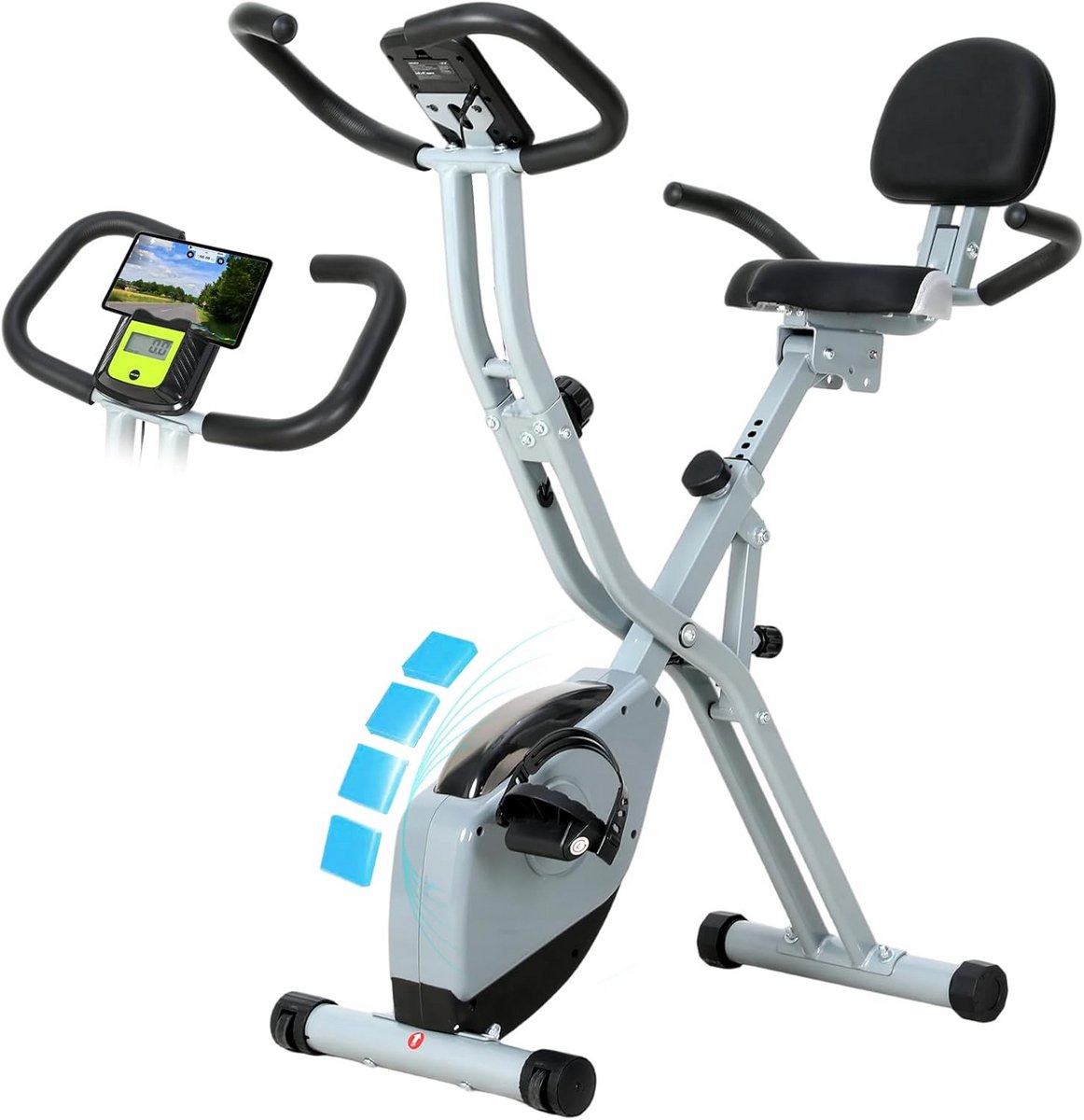 Opvouwbare Mini Hometrainer met 16 Weerstanden en LCD Display