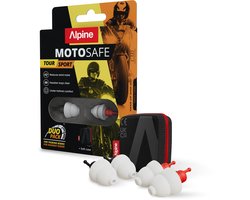 Alpine MotoSafe Duo 2026 - 2 paar motor oordoppen - Oordopjes tegen windruis - Voorkomt gehoorschade tijdens het motorrijden - 17dB/20dB - Zwart/Rood - MotoSafe Race/Tour - 2 paar