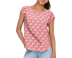 Only Vic S/S AOP Top Dames - Maat S (36)