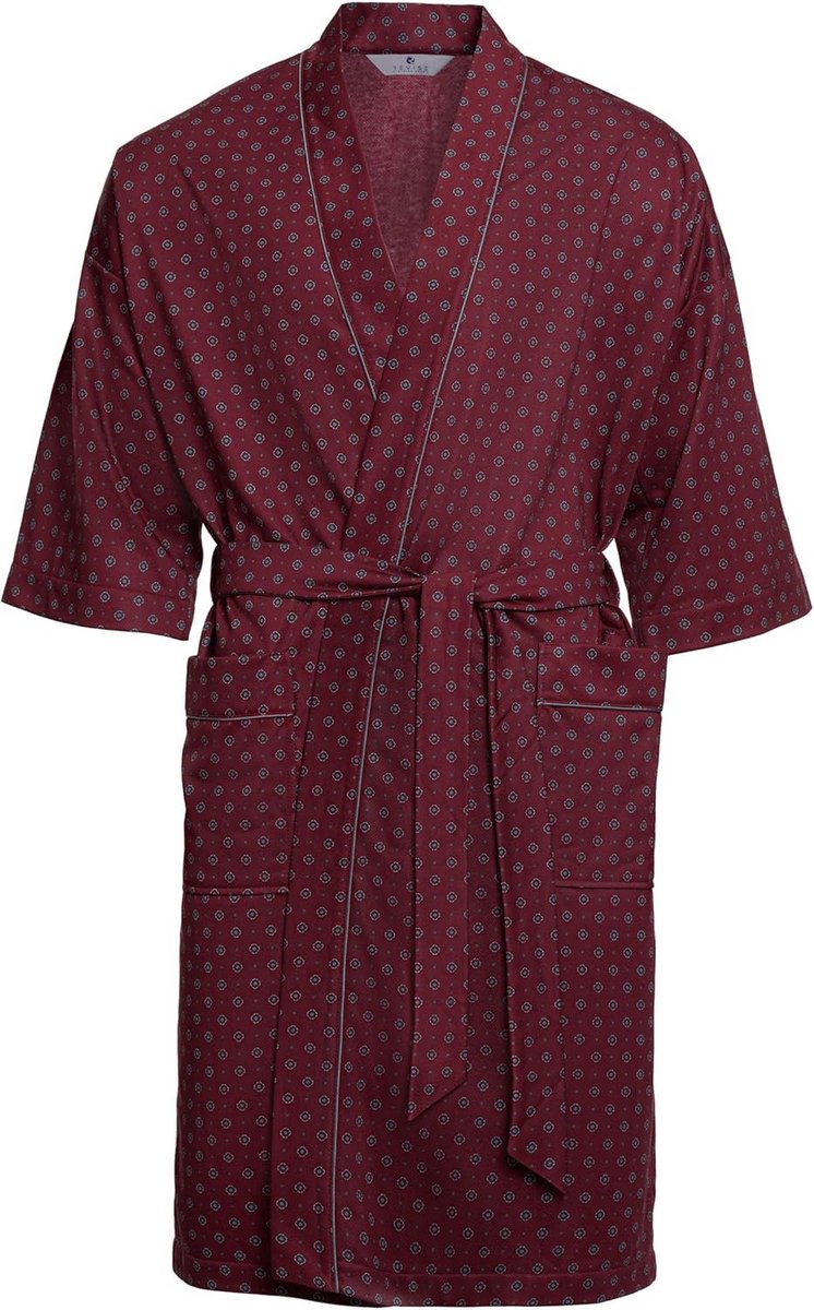 Lichte Katoenmix Kimono voor Heren - Universele Badjas met Traditioneel Design
