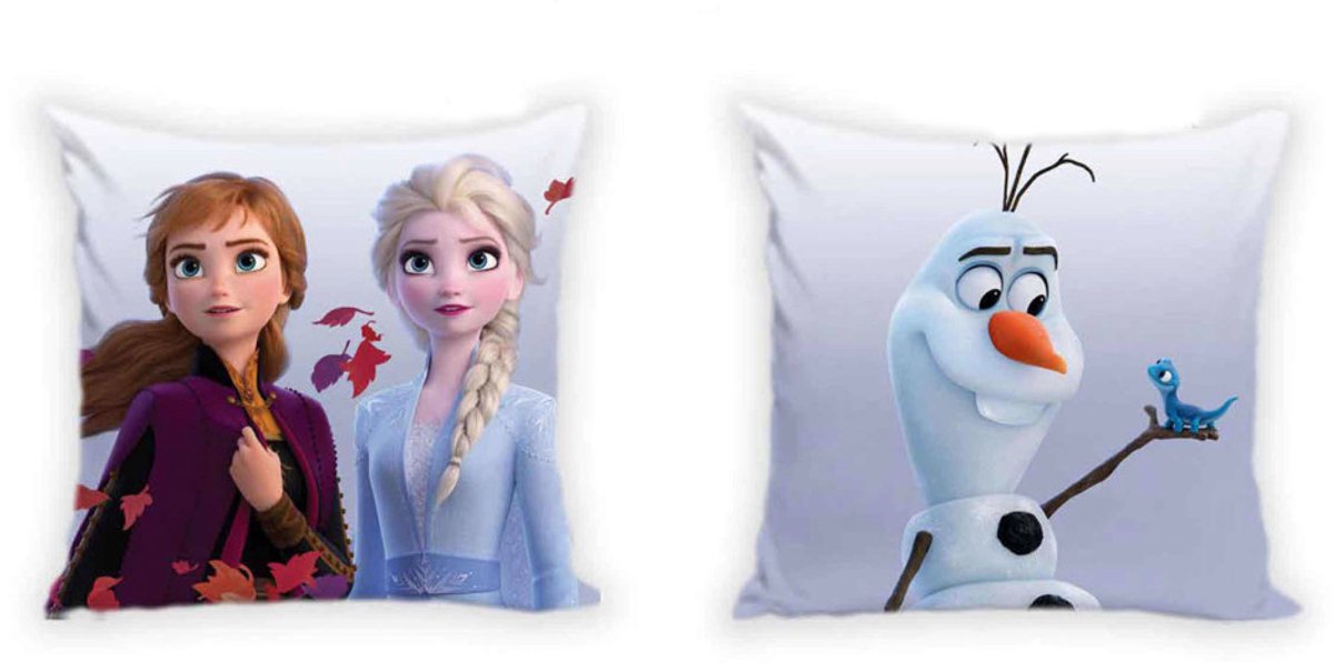 Disney Frozen 40x40 cm fluwelen kussenhoes Blauw