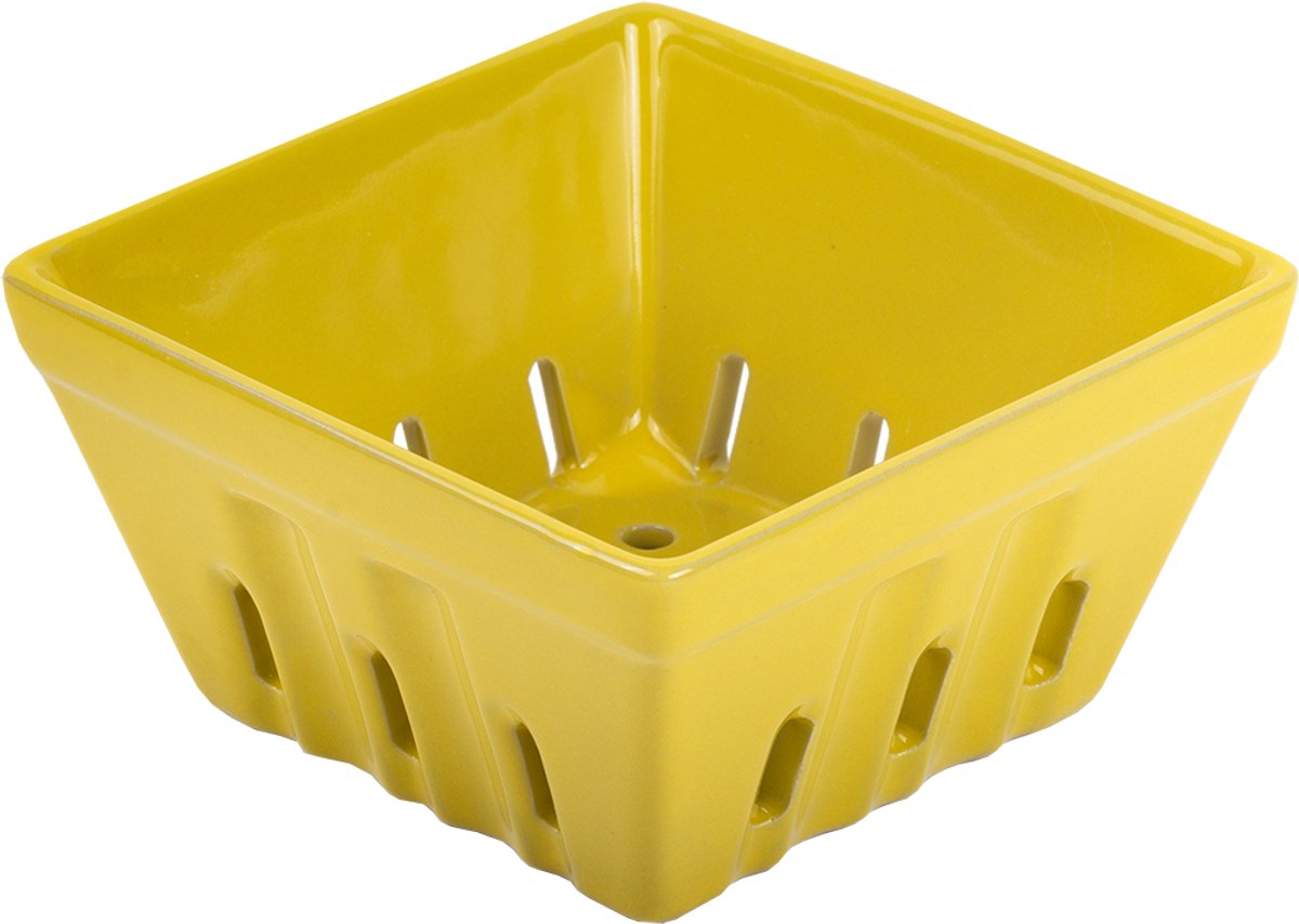 Kitsch Kitchen uitlekbakje 15 cm Streetstyle geel