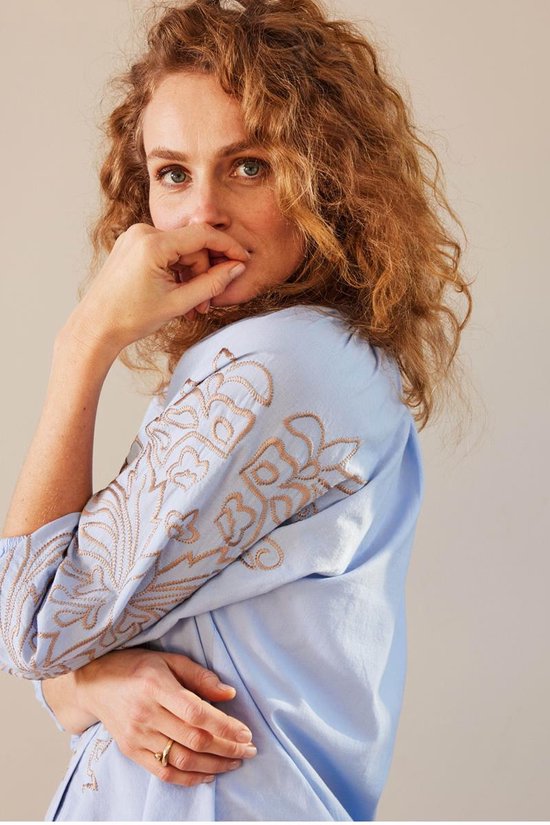DIDI Dames Blouse Lulu embro Placid blue maat 46