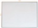 Wit whiteboard met aluminium lijst, met afmetingen 58,5 x 43 cm.