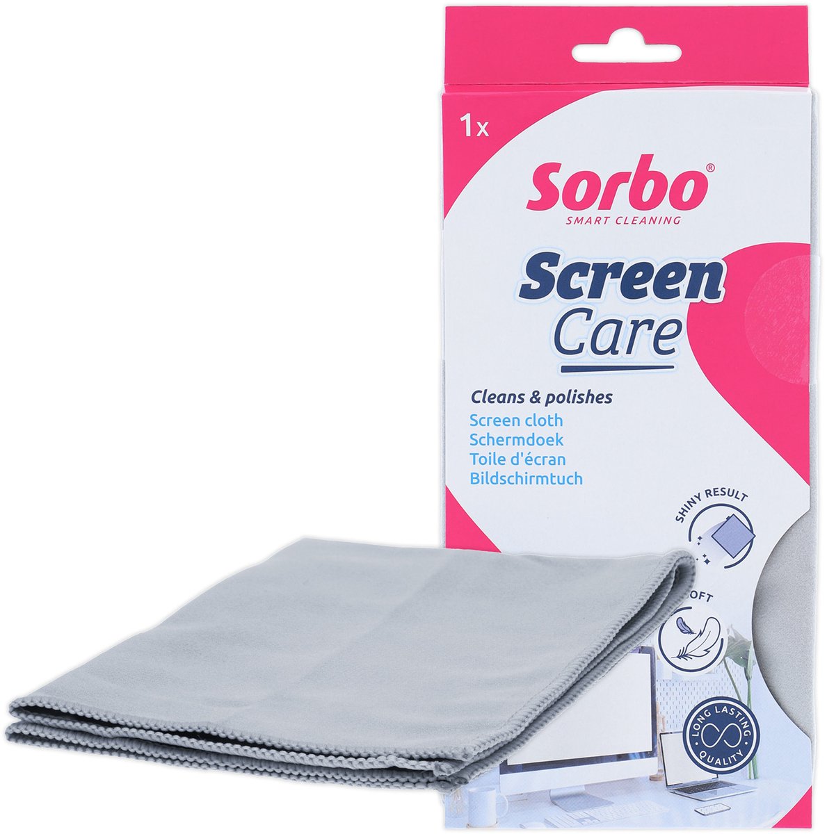 Sorbo Screen Care - Microvezeldoek Voor Beeldschermen - Extra Zacht