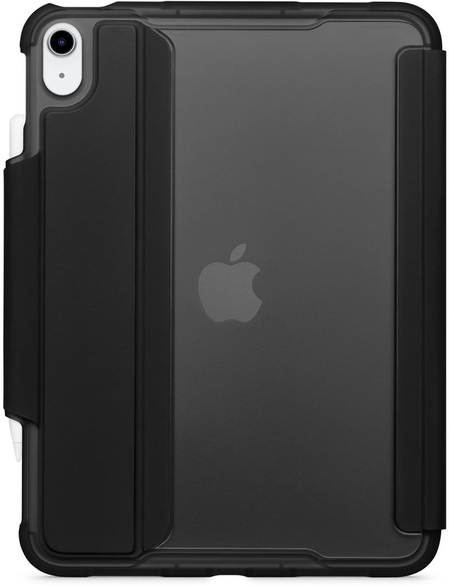 Tech21 Tablethoes geschikt voor Apple iPad 11 (2025) Hoes | Tech21 FlexFolio Backcover + Stylus Houder | Schokbestendig iPad 11 (2025) Telefoonhoesje | Anti Shock Proof + Standaard - Tint | Zwart