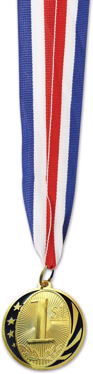 Gouden Eerste Plaats Medaille met Lint voor Winnaars