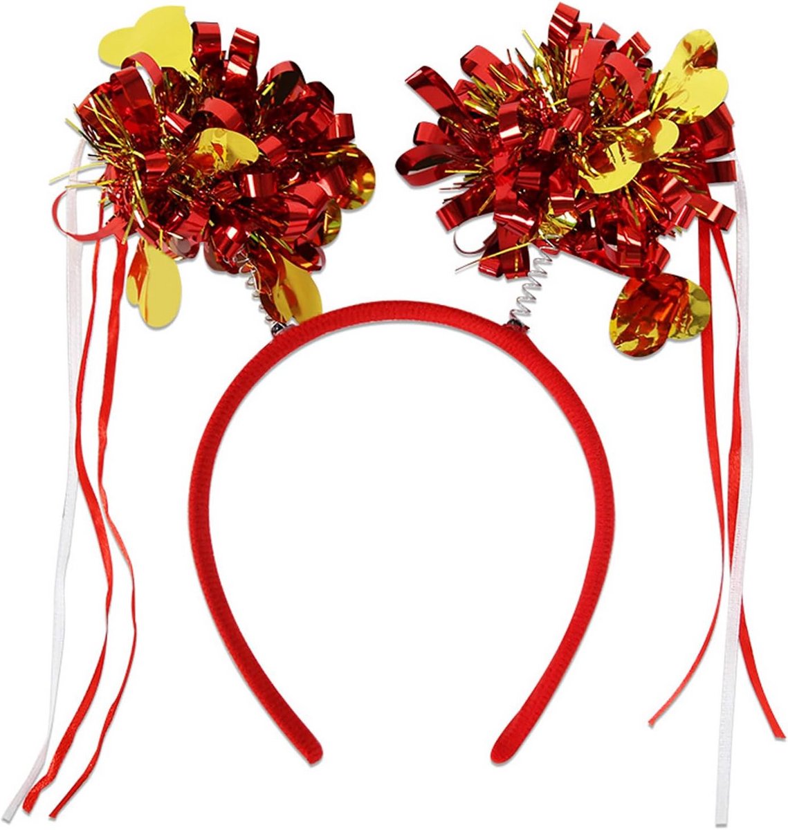 Feestelijke Haarband met Glitter Hart - Valentijnsdag Accessoire voor Dames