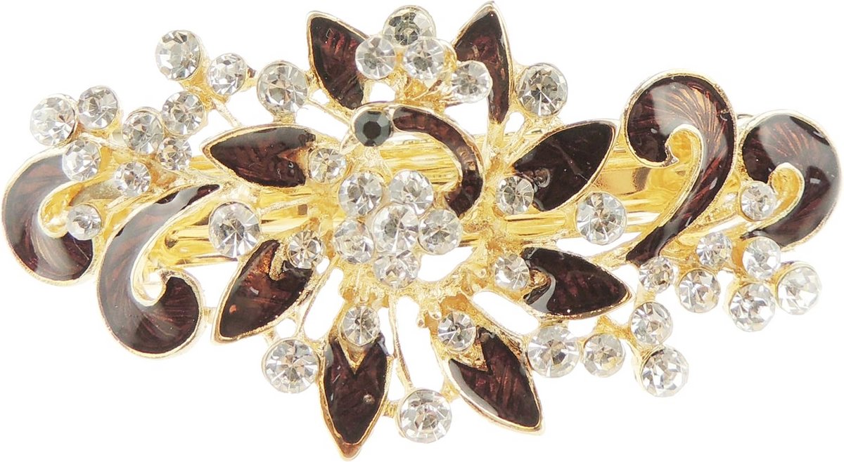 Dames Haarspeld met Strass en Embellishments voor Feestelijke Gelegenheden