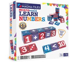 Magna-Tiles | Micro Mags Learn Numbers 56 Stuks Set