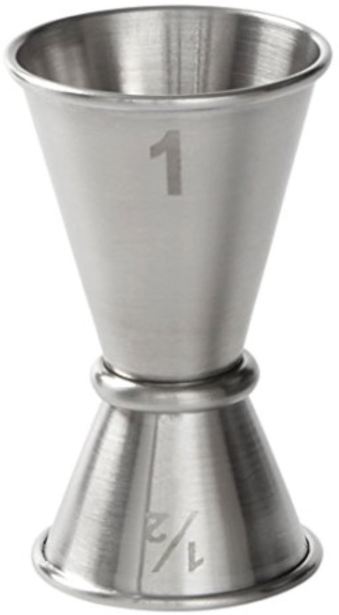 Japanse Stijl Dubbele Maatbeker Jigger Roestvrij Staal - 15ml & 30ml