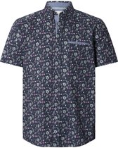 Babista herren Overhemd Met Korte Mouwen - 43/44 - donkerblauw - Plus Size
