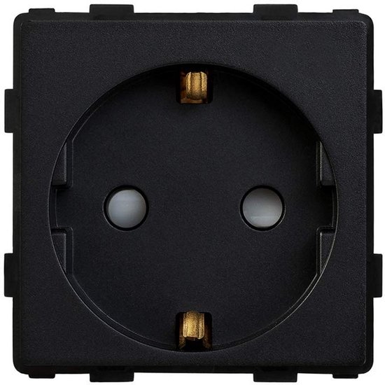 Wandcontactdoos Standaard 16A Zwart 86x86 mm | bol