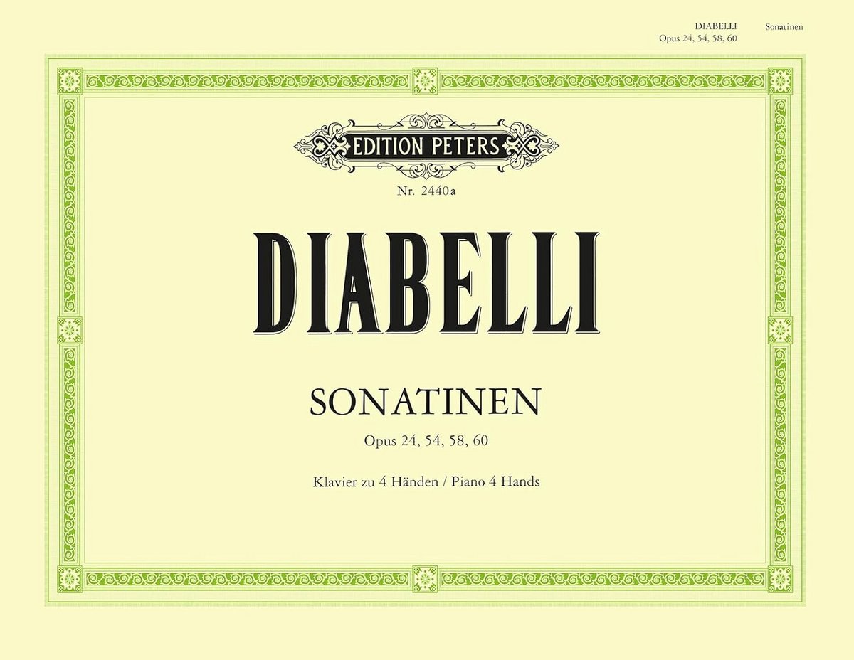 Sonatines voor piano vierhandig: Opus 24, 54, 58 en 60
