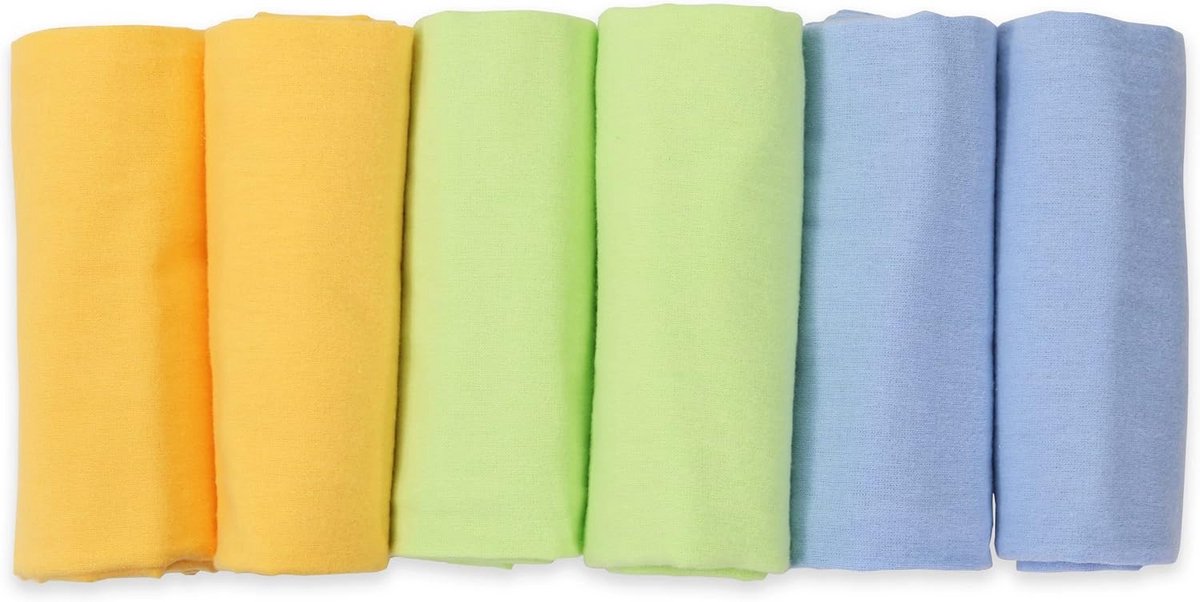 Set van 5 Molton Luiers 100% Katoen 80x80 cm Hydrofiele Spuugdoeken Baby